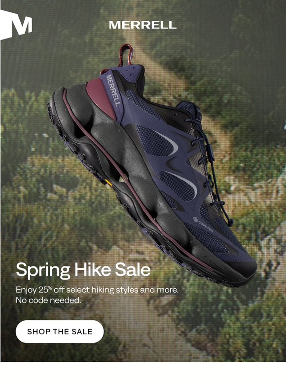 Ends Tomorrow: 25% off select hiking styles