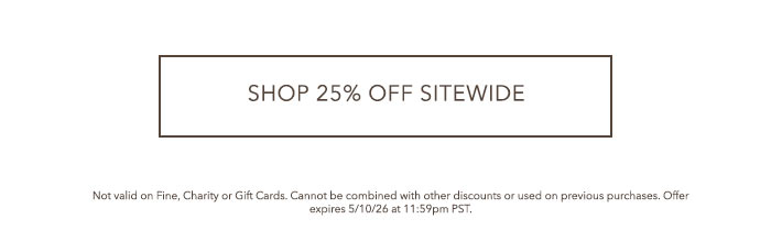 Shop 25% off sitewide