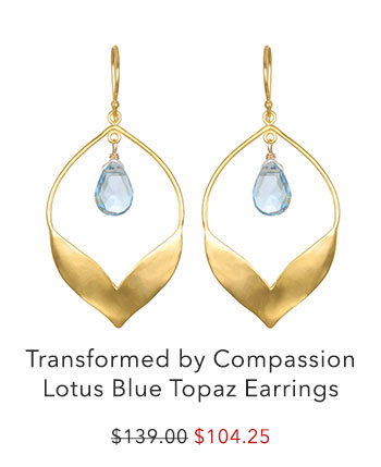 Transformed by Compassion Lotus Earrings