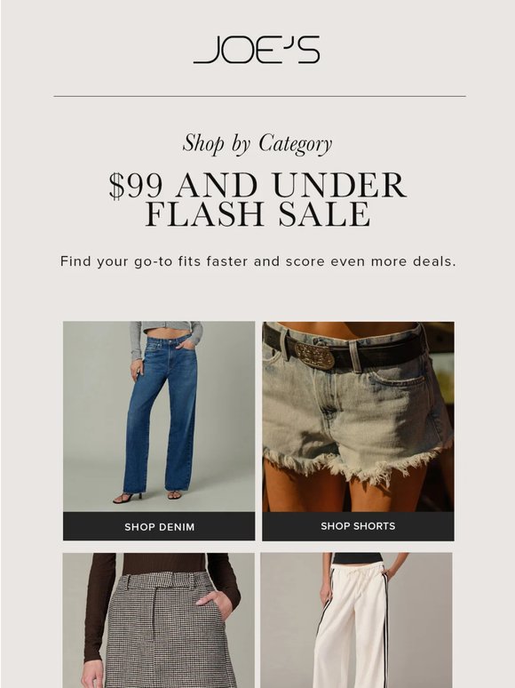 $99 & Under Sale, Sorted