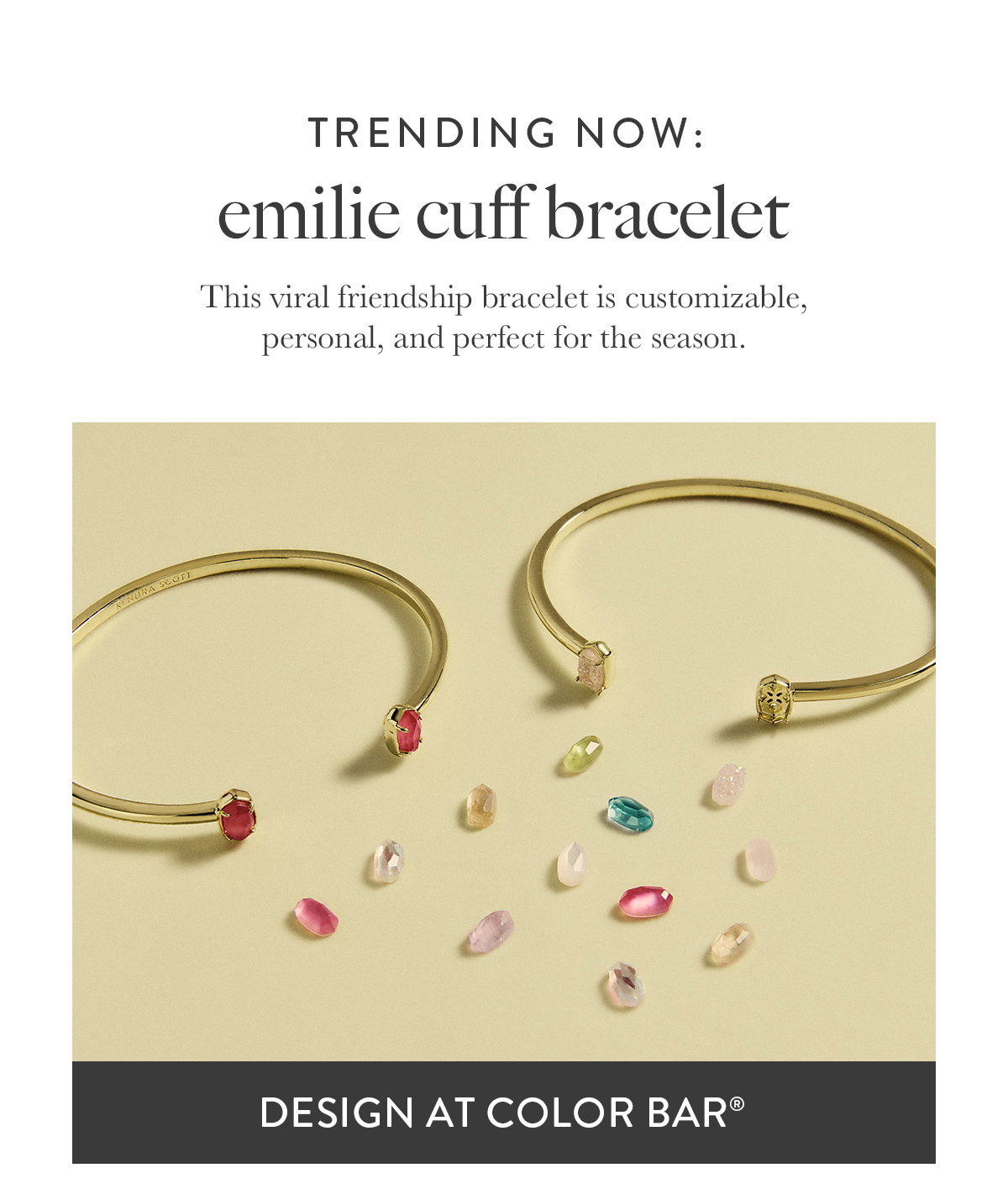 trending now: emilie cuff bracelet