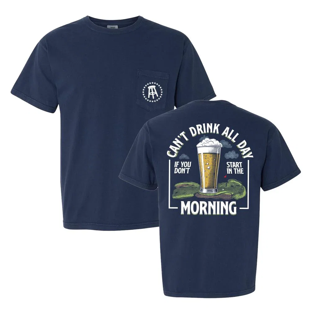 Image of Can't Drink All Day Golf Pocket Tee