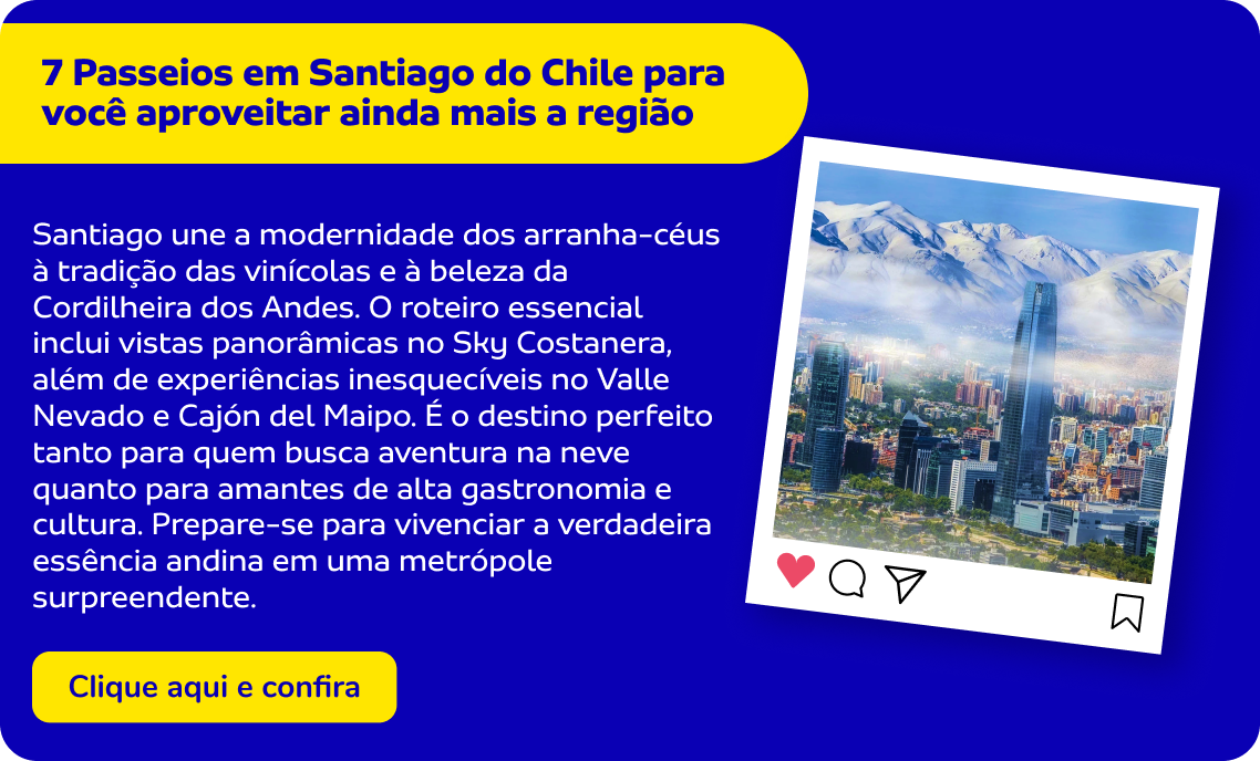 7 passeios em Santiago do Chile