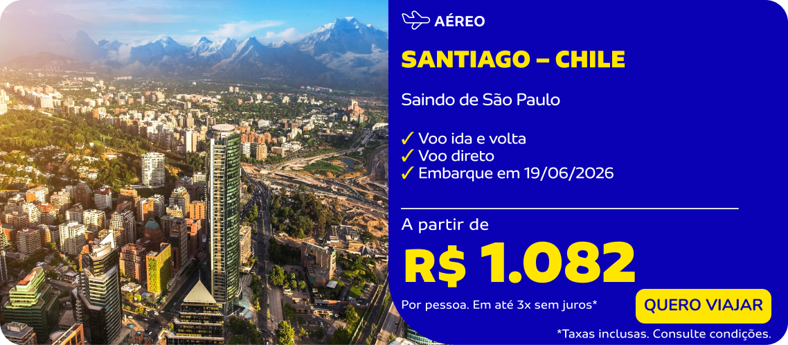 Passagem aérea para Santiago