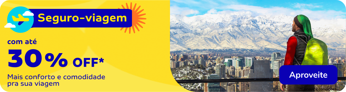 SEGURO VIAGEM COM ATÉ 30% OFF
