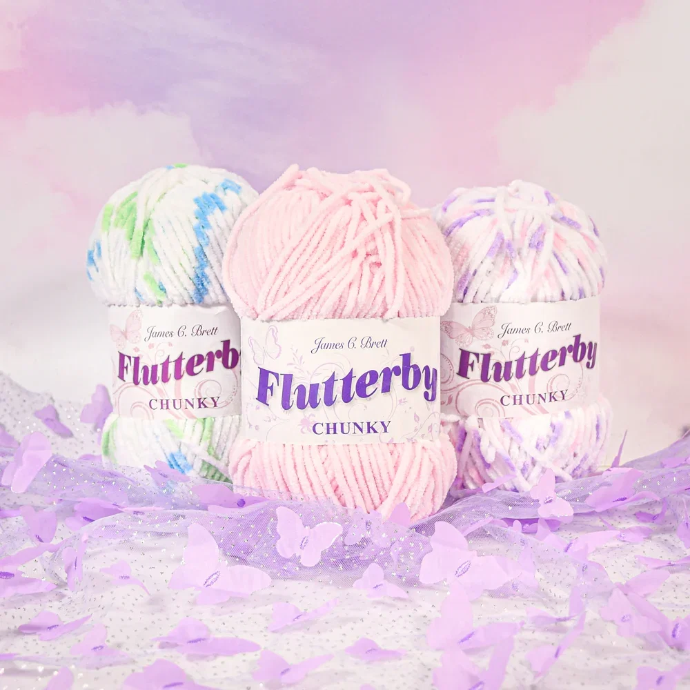 Image of James C Brett Flutterby Chunky Yarn - 100 grm Ball