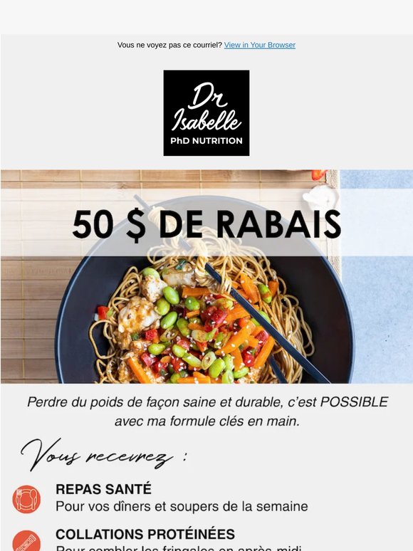 50 $ de rabais : dès maintenant 🥳