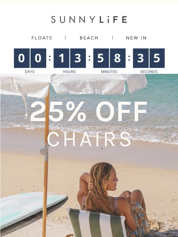 Final Hours: 25% Off Chairs ⌛
