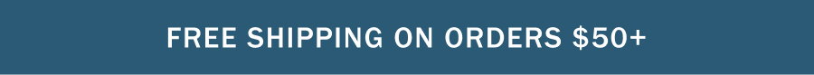 Free shipping on orders USD $50+