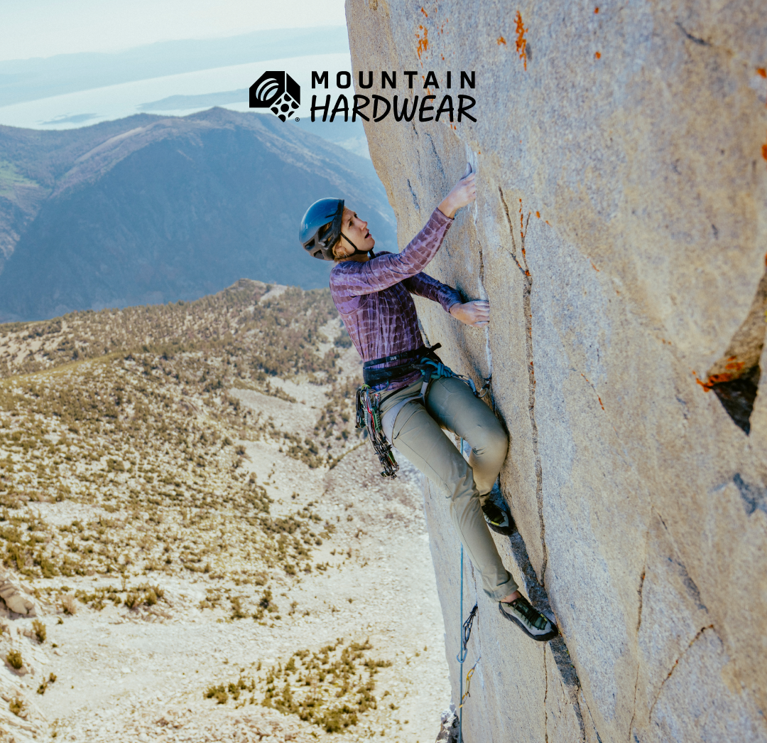 A women climbing in the Crater Lake™ Long Sleeve