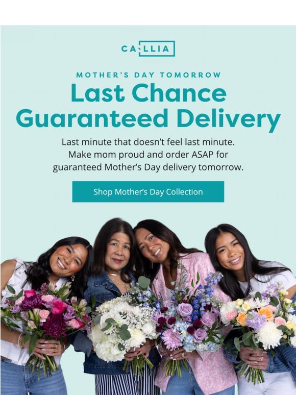 Tomorrow is Mom's big day. You ready?