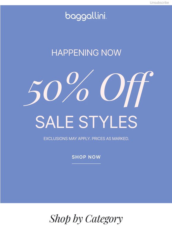 Don’t Miss 50% Off