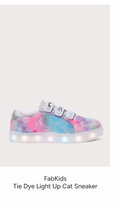 Tie Dye Light Up Cat Sneaker