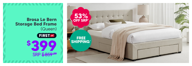 Brosa Le Bern Storage Bed Frame (Queen)