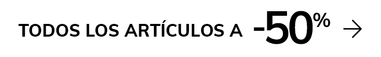 Todos los artículos a -50%