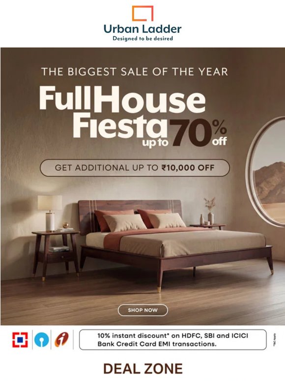 Up to 70% off on exquisite furniture 💫 Sofas, beds & more