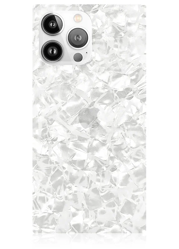 Image of SQUARE® White Pearl iPhone Case