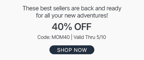 shop now with 40% off