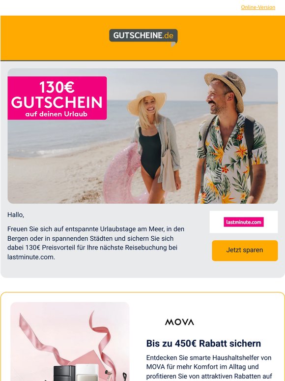 Exklusive Rabatte für Ihren Sommer