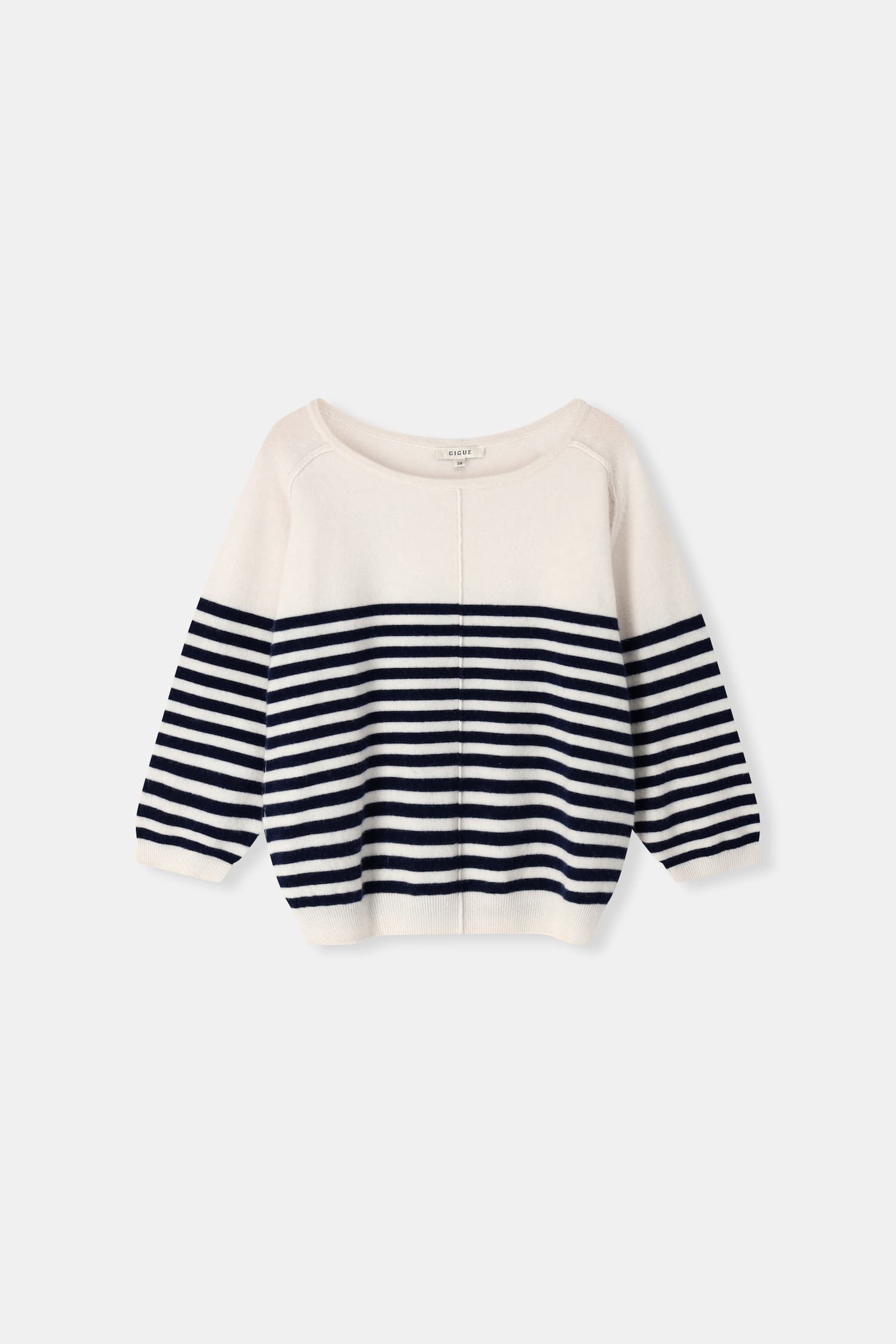 LAYLA navy-ecru trui