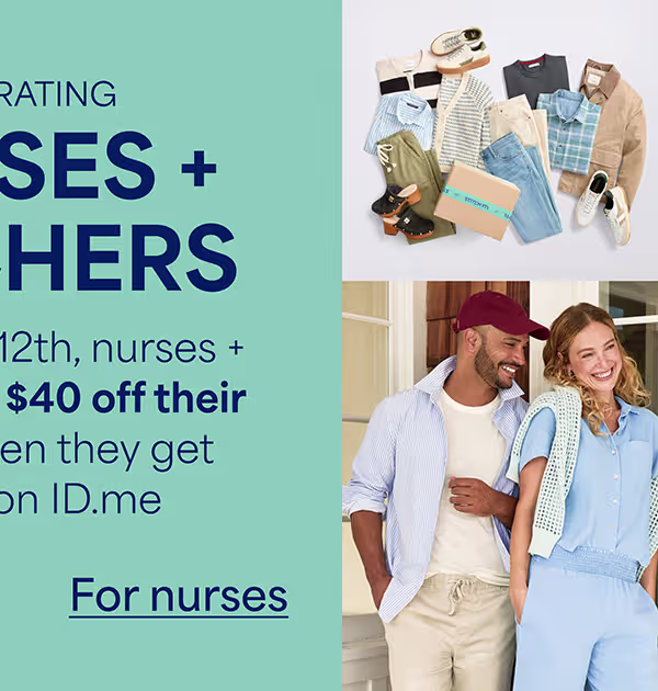 Now to May 12th, nurses + teachers get $40 off their first Fix when they get verified on ID.me. For nurses