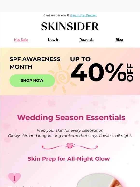 Wedding Season Essentials💍Glow All Night!