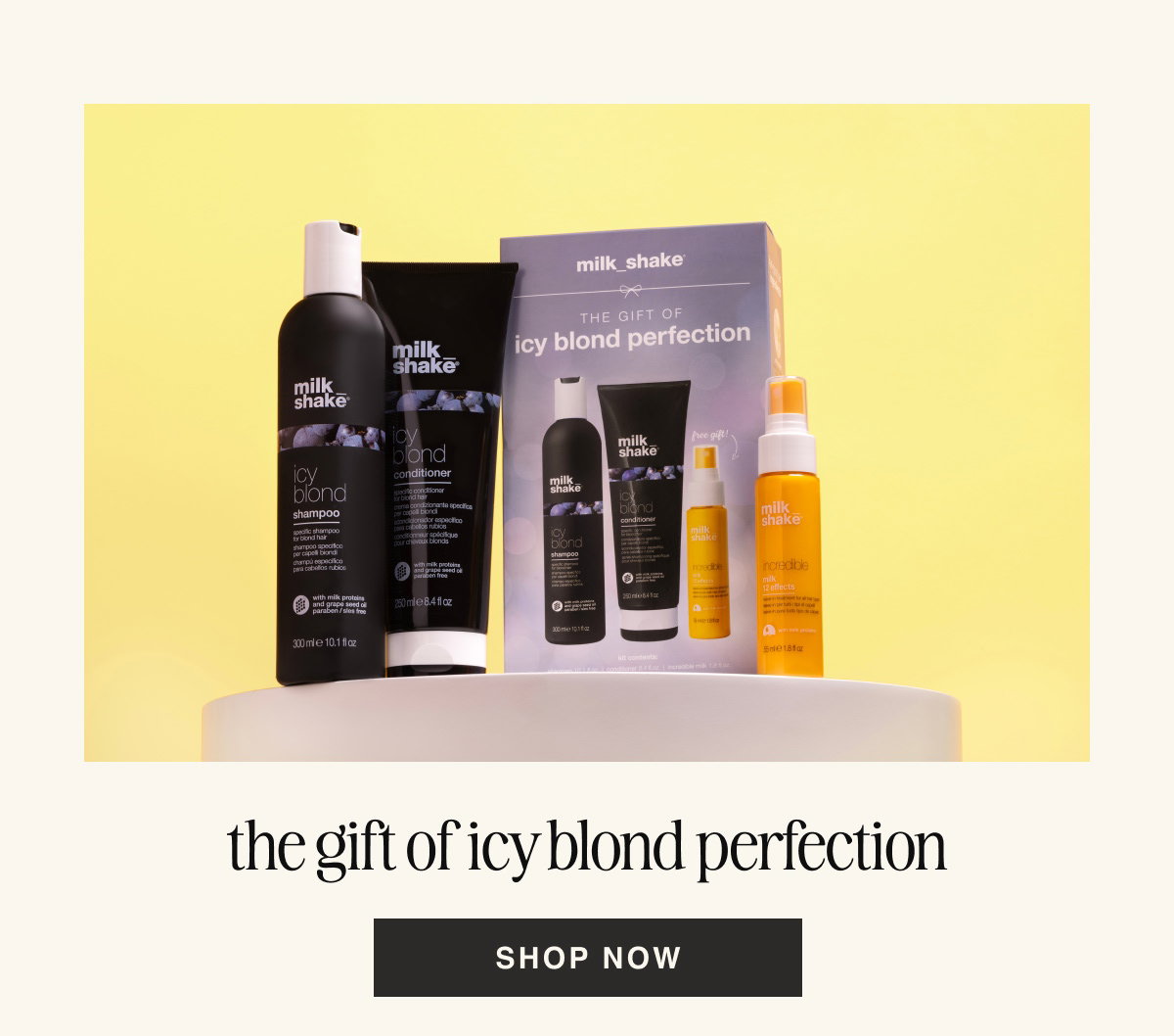 the gift of icy blond perfection 