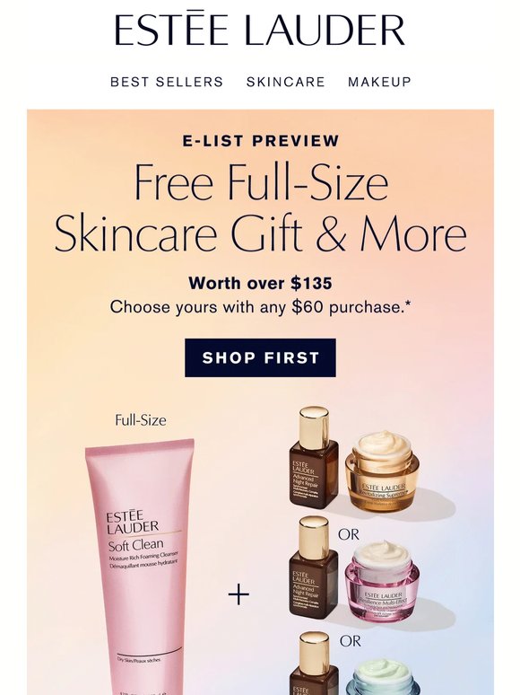 Shop First ✨ Free Full-Size Skincare Gift & More, with your purchase.