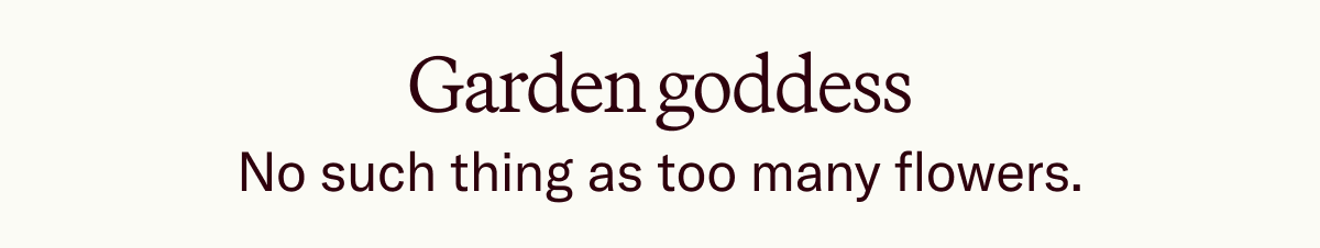 Garden goddess