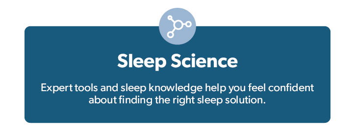 Sleep Science. Expert tools and sleep knowledge help you feel confident about finding the right sleep solution.