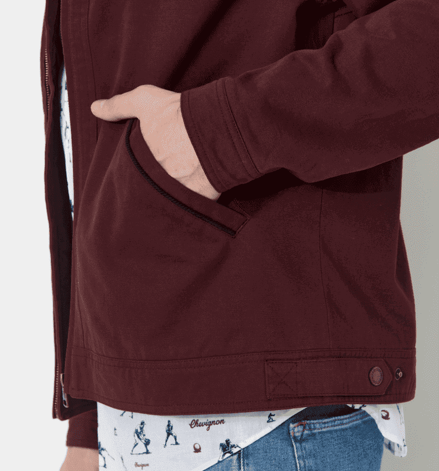 VESTE DALTON BURGUNDY