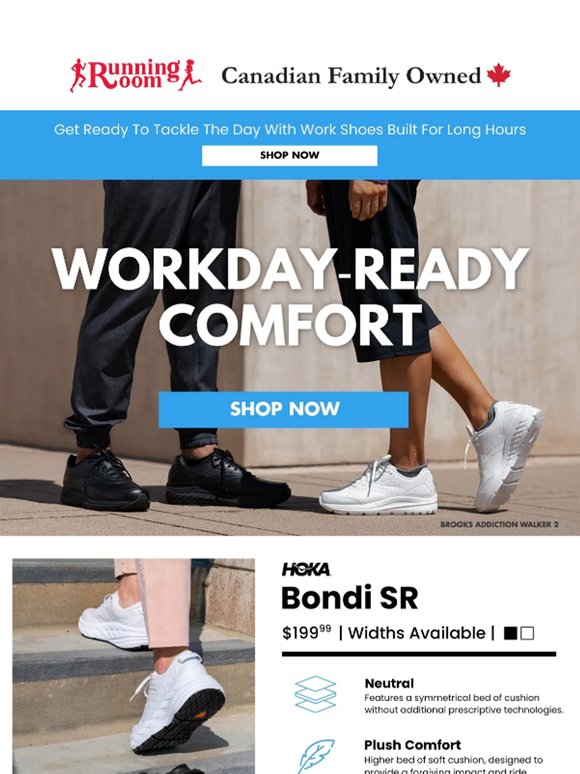 Workday Comfort Starts At Your Feet