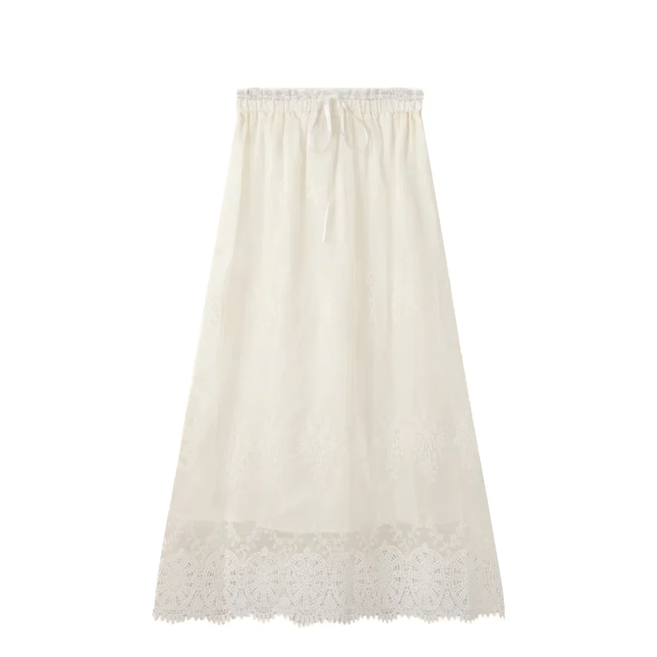 Image of House of Sunny Blossom Skirt - Ivory