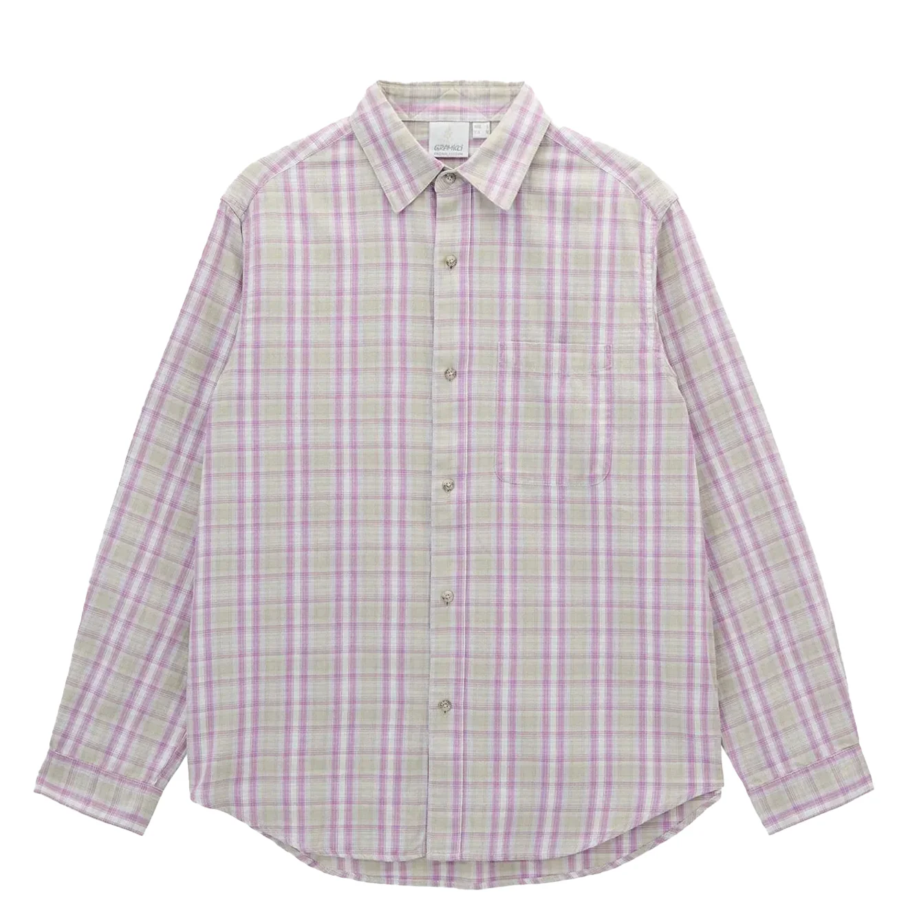 Image of Gramicci Checkered Ombre Shirt - Purple