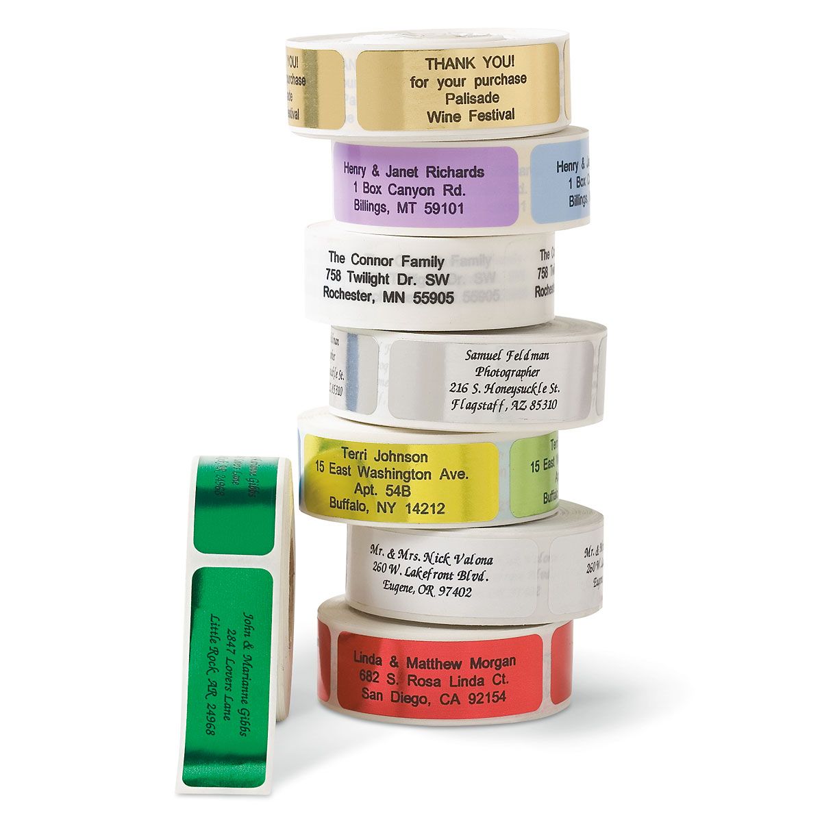 Image of Rolled Address Labels With Dispenser