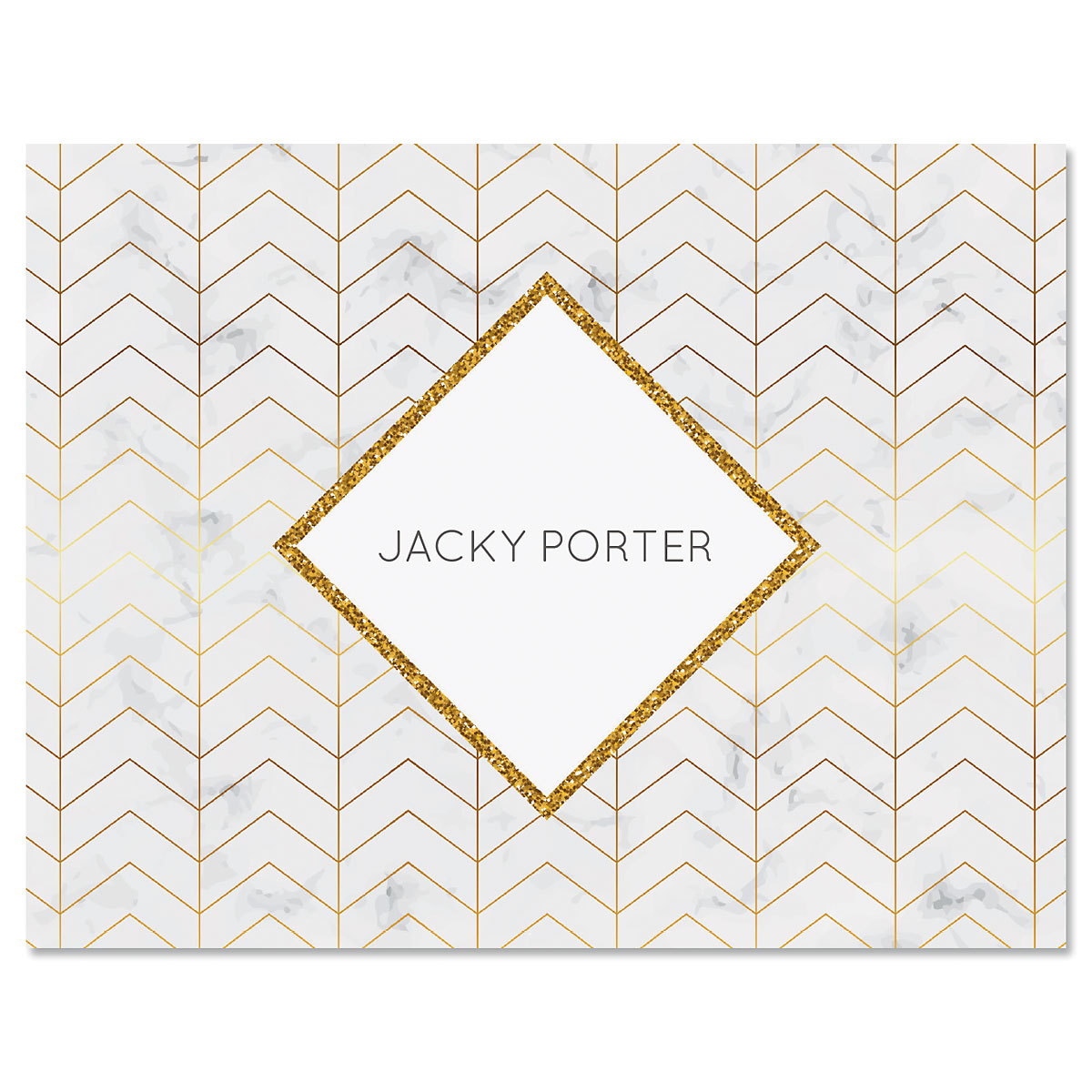 Image of Sunday Chevron Custom Note Cards