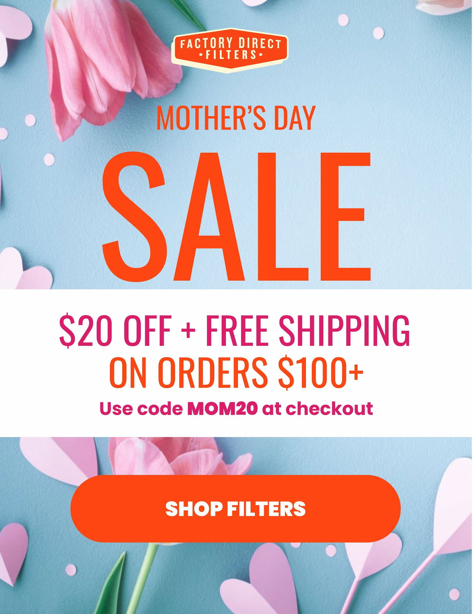 $20 OFF Orders $100+ with code MOM20