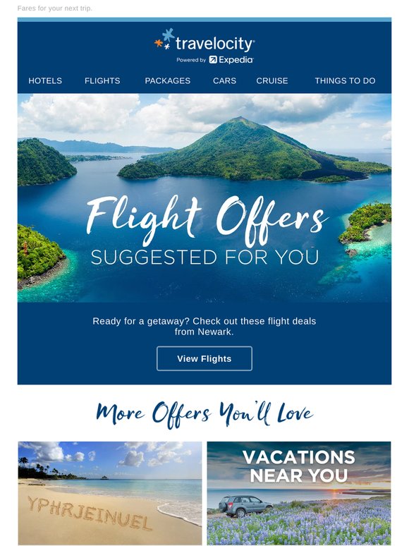 Explore these flight deals from Newark