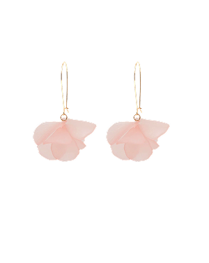  Frosted Flower Drop Earrings