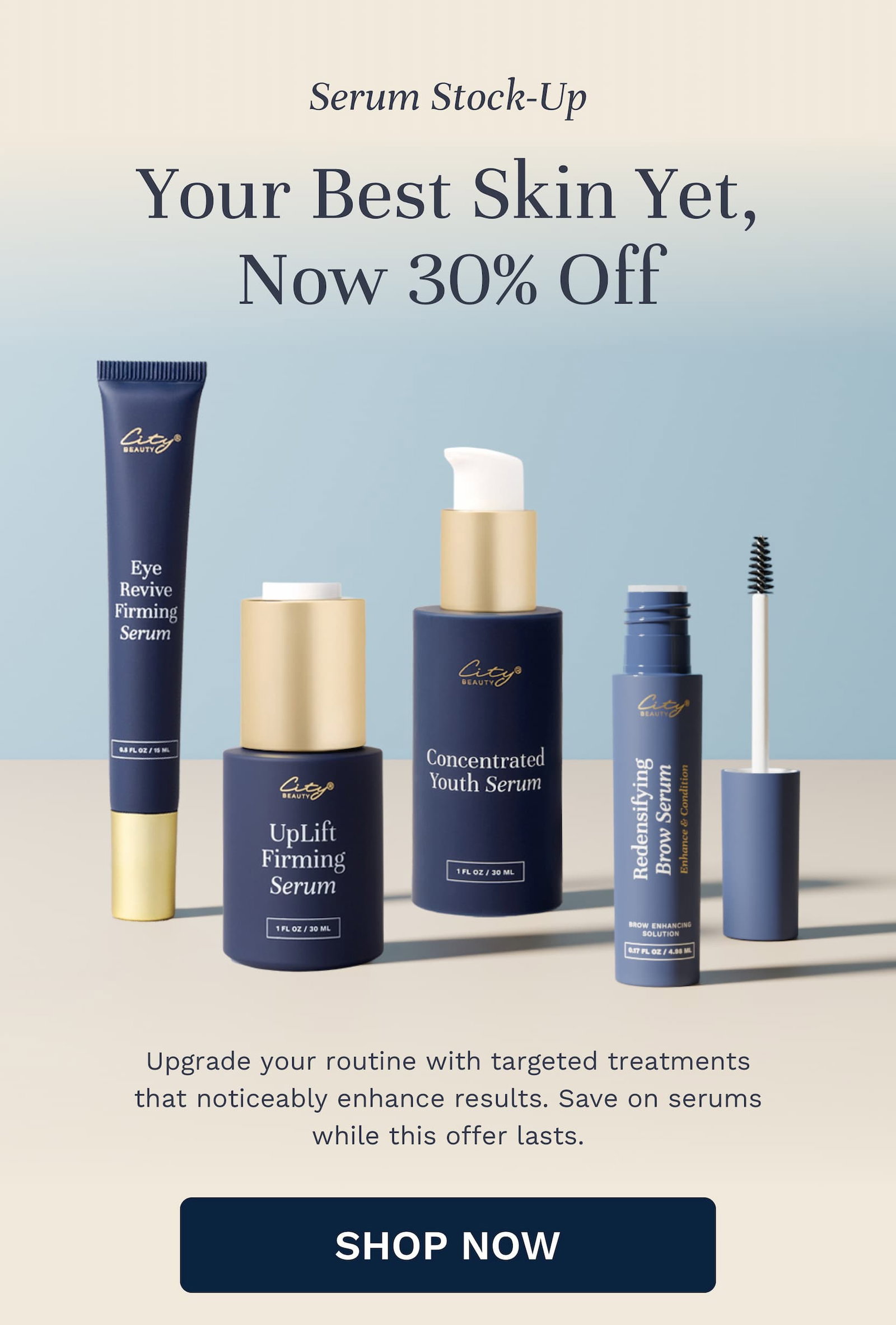Treat Mom — or yourself — to 30% off all serums this Mother’s Day. Limited time only. Shop the sale now.
