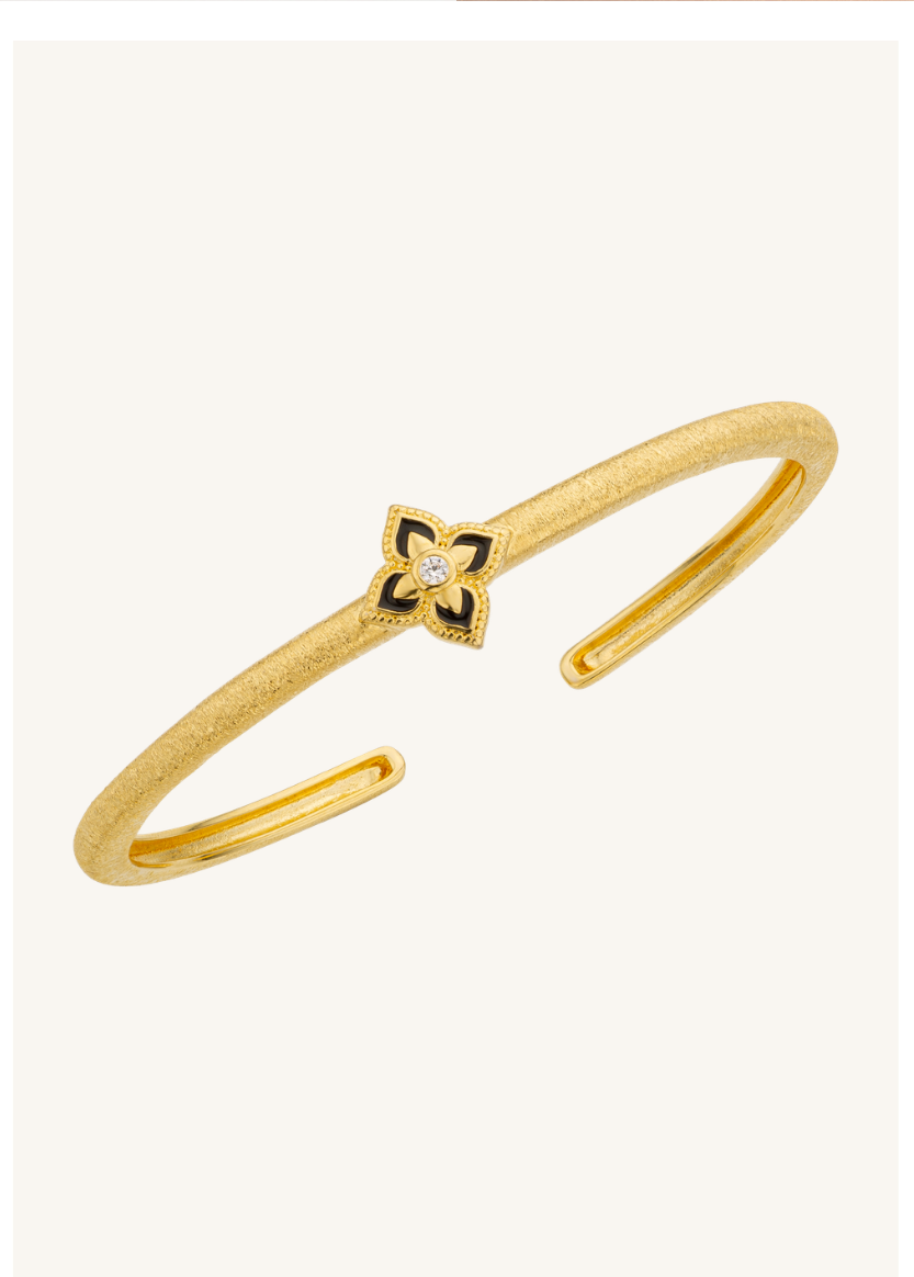 BRACELET - BLACK LOTUS CUFF