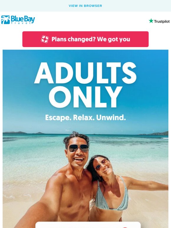 Adults-Only Top Picks from £779pp