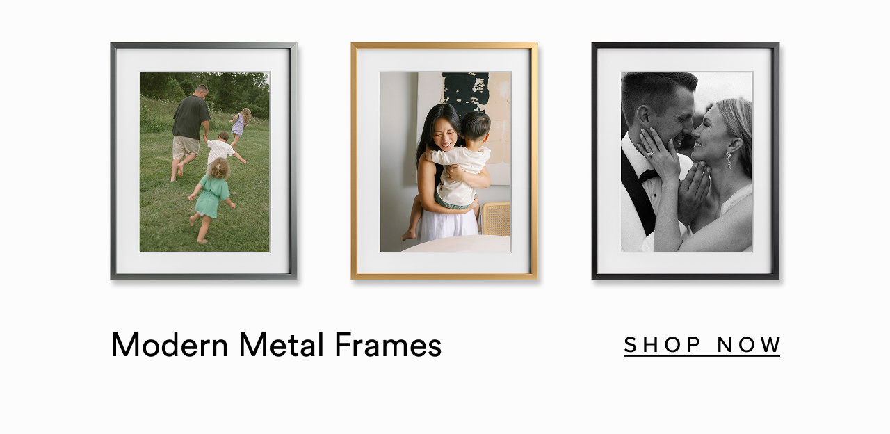 Modern metal frames