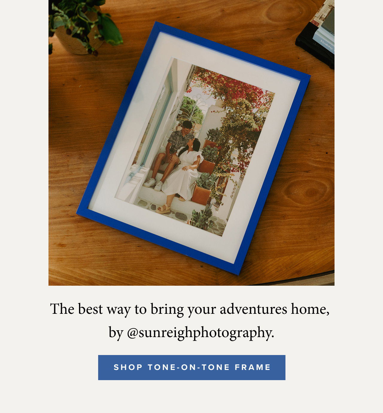 Shop tone on tone frame