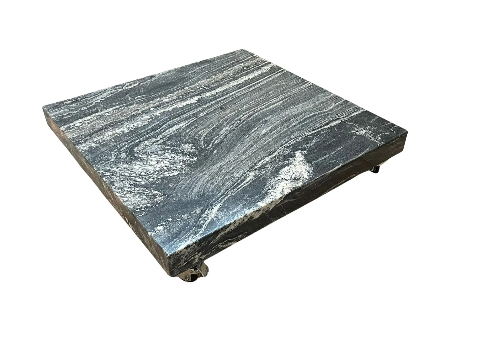 Image of Galaxy Black Swirl Granite Base with Wheels | Cantilever Parasols