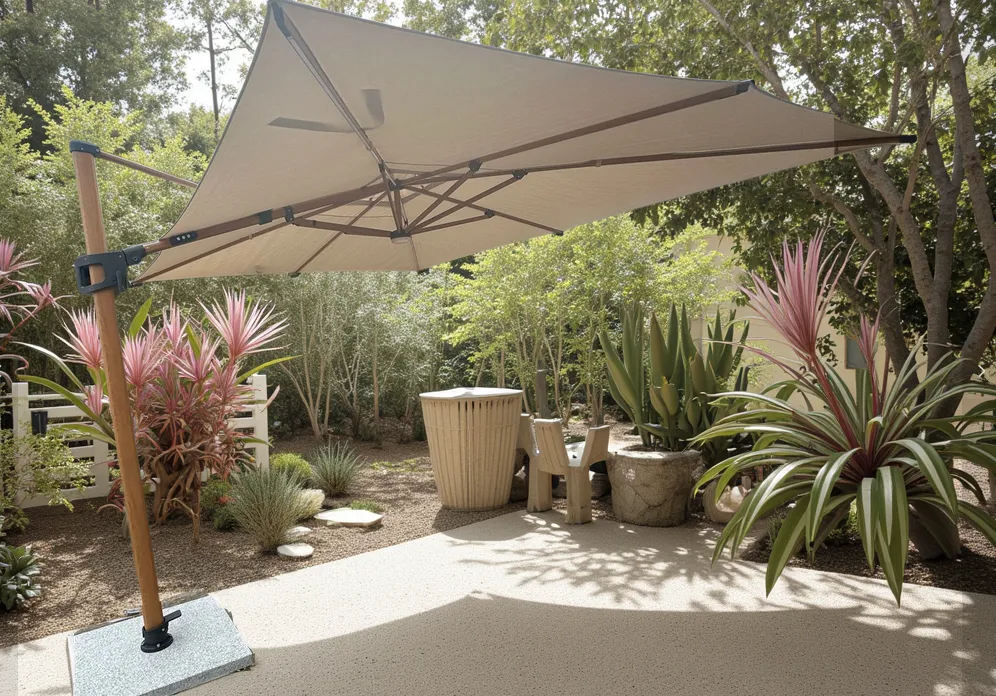 Image of Pisa Cantilever 4m x 3m Parasol with LED lights | Pre-Order