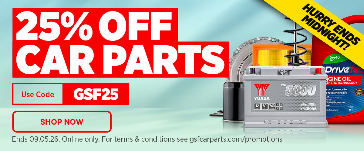 25% Off Car Parts - Use code GSF25