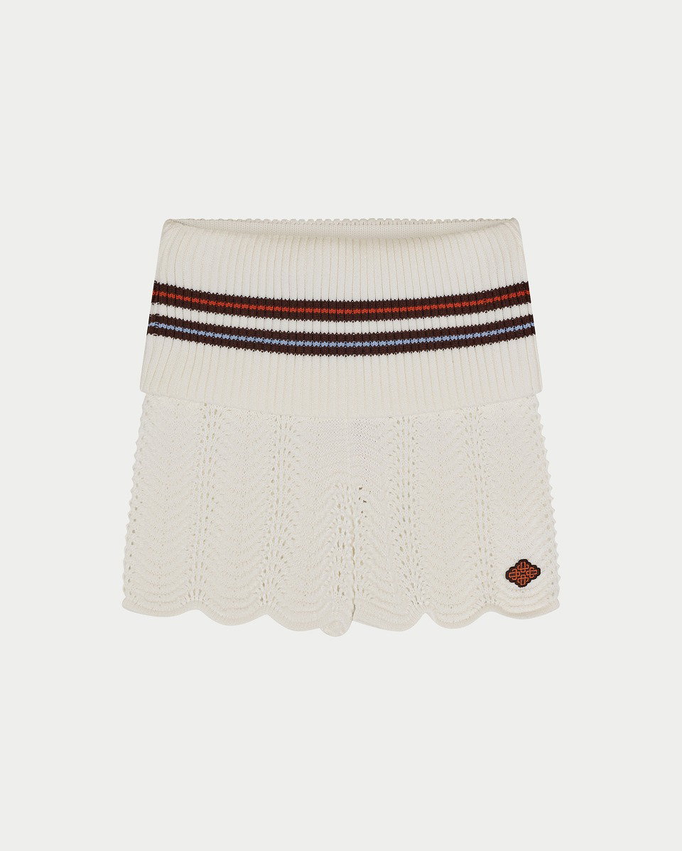 CROCHET KNITTED FOLDOVER SHORTS