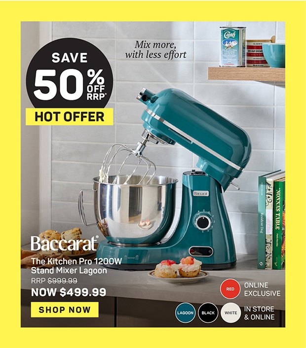 Baccarat The Kitchen Pro 1200W Stand Mixer