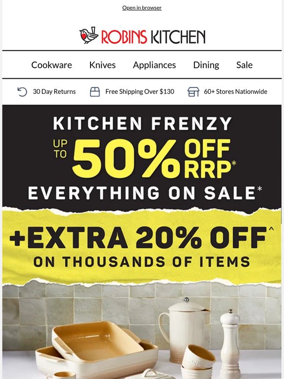 *UP TO 50% OFF BAKEWARE FAVES 🔥